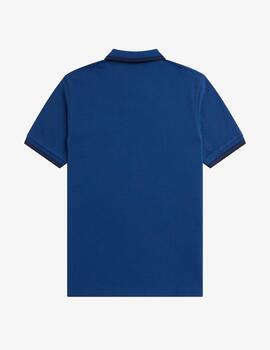 Polo Fred Perry Twin Tipped Azul Tinta hombre