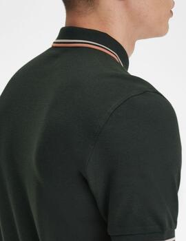 Polo Fred Perry Twin Tipped Verde hombre