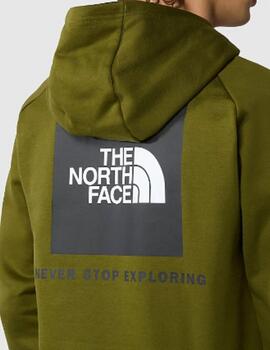 Sudadera The North Face Raglan Redbox Verde hombre