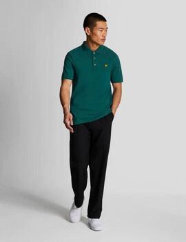 Polo Lyle&Scott Plain Verde hombre