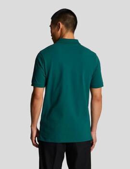 Polo Lyle&Scott Plain Verde hombre