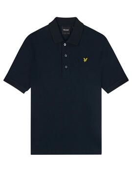 Polo Lyle&Scott Plain Marino hombre