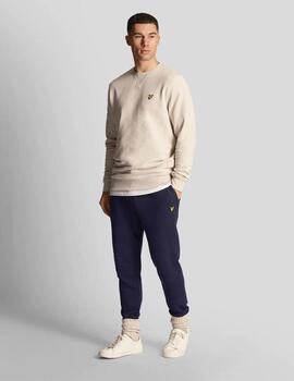 Sudadera Lyle&Scott Crew Neck Beige hombre