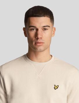 Sudadera Lyle&Scott Crew Neck Beige hombre