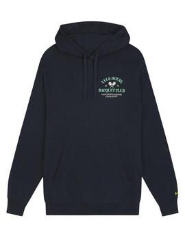 Sudadera Lyle&Scott Racquet Club Graphic Marina hombre