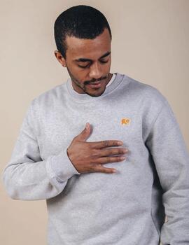 Sudadera Trendsplant Organic Essential Gris Hombre