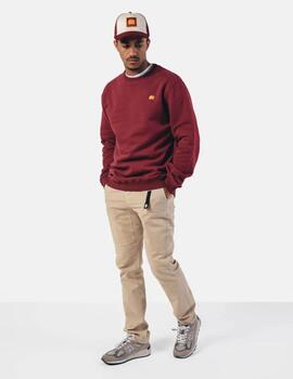 Sudadera Trendsplant Organic Essential Granate hombre