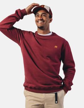 Sudadera Trendsplant Organic Essential Granate hombre