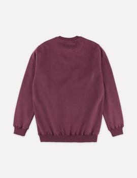 Sudadera Trendsplant Organic Essential Granate hombre