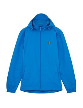 Parka Lyle&Scott Zip Through Hooded Azulón hombre