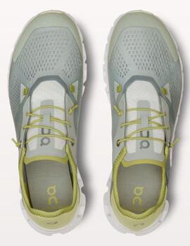 Zapatilla On running Cloud 5 Coast Gris/ Turquesa hombre