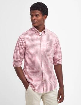 Camisa Barbour Lifestyle Granate hombre