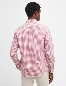 Camisa Barbour Lifestyle Granate hombre