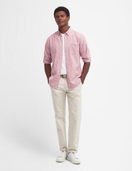 Camisa Barbour Lifestyle Granate hombre