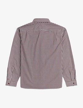 Camisa Fred Perry m/l Granate