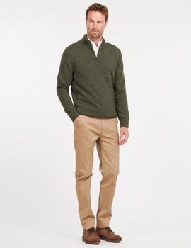 Jersey  Barbour  Tisbury Half Olive