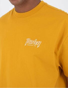 Camiseta Hurley Built Outline SS Mostaza Hombre