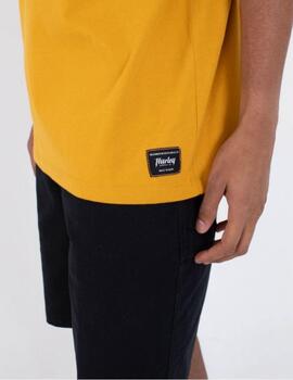 Camiseta Hurley Built Outline SS Mostaza Hombre