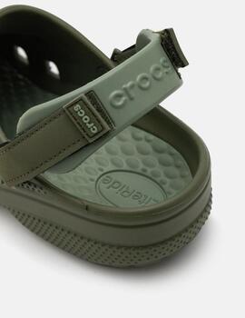 Zueco Crocs Yukon Vista II LR Clog Verde Militar unisex
