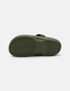 Zueco Crocs Yukon Vista II LR Clog Verde Militar unisex