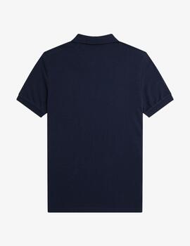 Polo Fred Perry Plain Azul Marino/Verde hombre