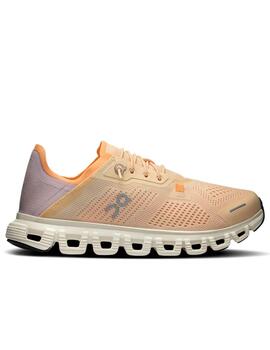Zapatillas On Runing Cloud 6 Coast Mandarina/Malva mujer