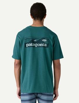 Camisa Patagonia M´s Boardshort Logo Azul Petróleo hombre