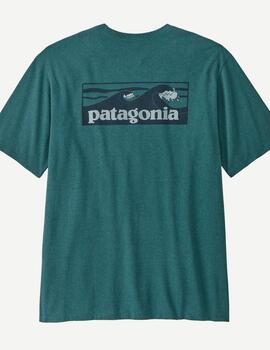 Camisa Patagonia M´s Boardshort Logo Azul Petróleo hombre