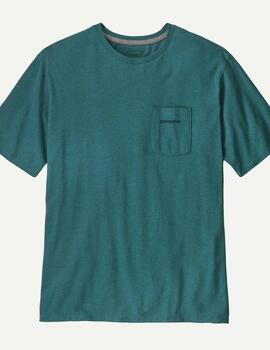 Camisa Patagonia M´s Boardshort Logo Azul Petróleo hombre