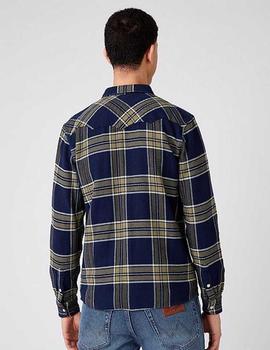 Camisa Wrangler Ls Western Gothic Verde