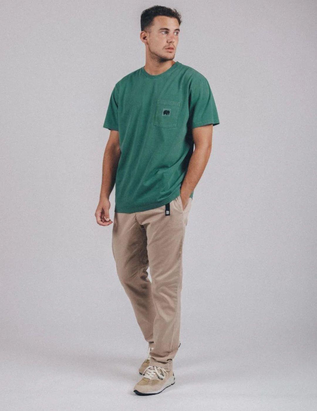 Camiseta Trendsplant Garza  Dyed Verde