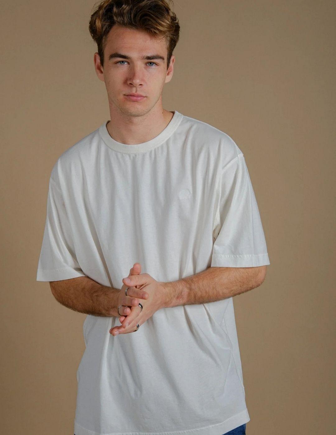 Camiseta Trendsplant Parodi oversized Crudo hombre