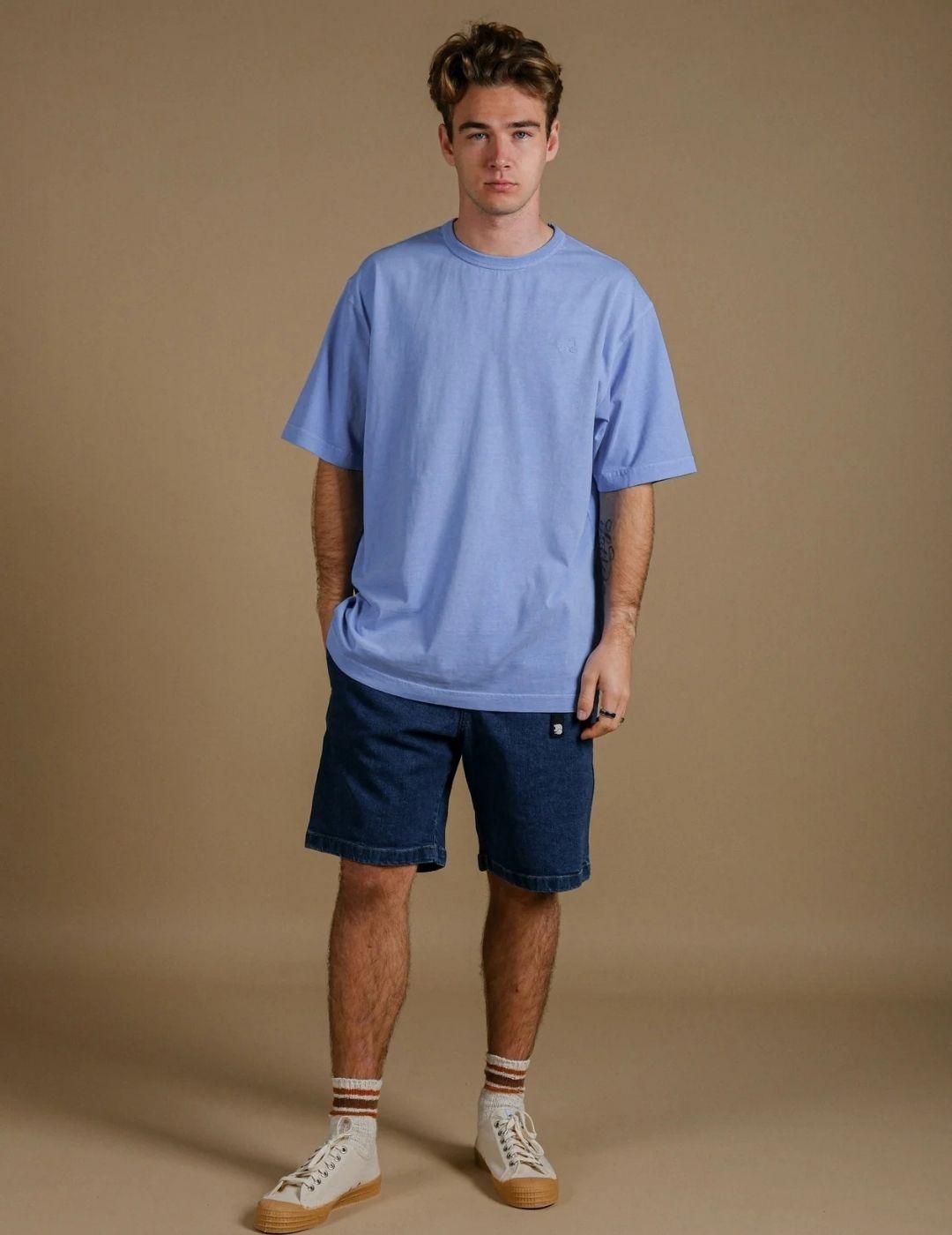 Camiseta Trendsplant Parodi oversize  Azul hombre