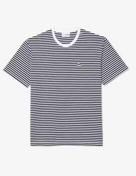 Camiseta Lacoste Rayas Marinas hombre