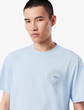 Camiseta Lacoste Celeste hombre