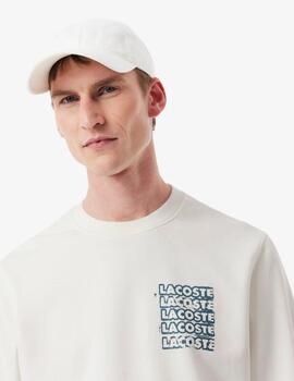 Sudadera Lacoste Crudo gráfico hombre