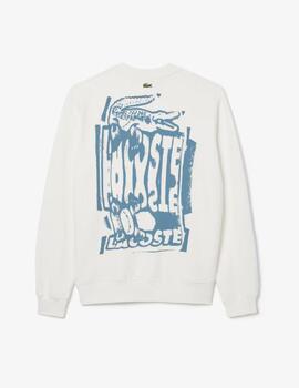 Sudadera Lacoste Crudo gráfico hombre