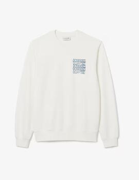 Sudadera Lacoste Crudo gráfico hombre