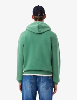 Sudadera con capucha con efecto lavado hombre