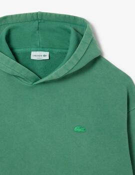 Sudadera con capucha con efecto lavado hombre