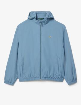 Chaqueta de chándal con capucha hidrófuga  Azul hombre