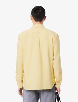 Camisa Lacoste Chemise Casual Amarilla hombre