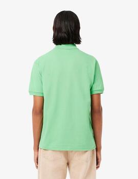Polo Lacoste cuello canale M/C Verde uinisex