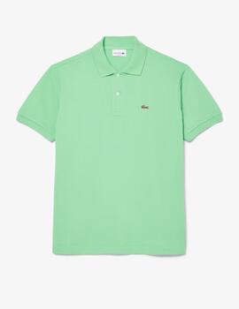 Polo Lacoste cuello canale M/C Verde uinisex