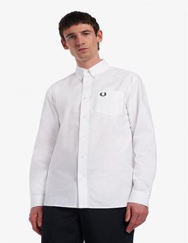 Camisa Fred Perry M/L Blanca