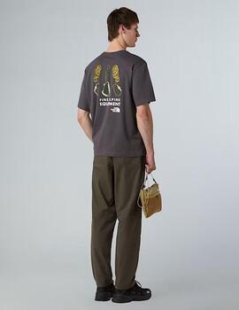 Camiseta Explore Gear Relaxed Gris Unisex