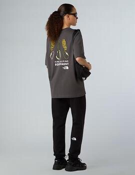 Camiseta Explore Gear Relaxed Gris Unisex