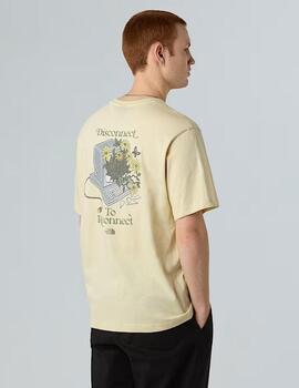 Camiseta Connected Relaxed Beige Unisex