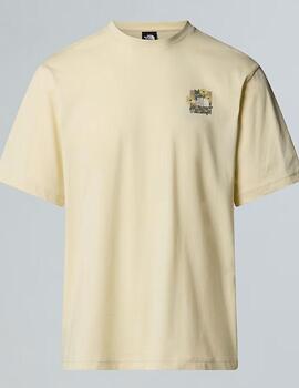 Camiseta Connected Relaxed Beige Unisex