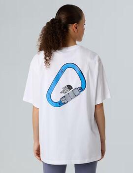 Camiseta Blanca Explore Carabiner Unisex